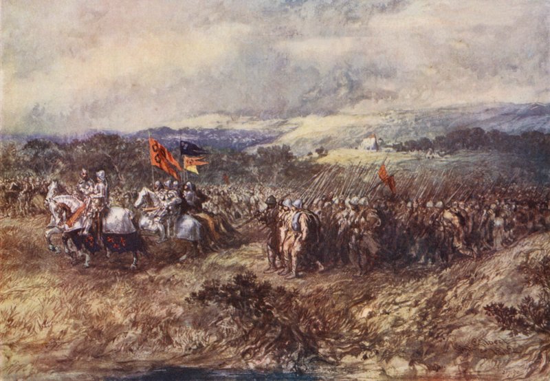 Návrat Ivana Hrozného do Moskvy po dobytí Kazaně (barevná litografie) od John (after) Gilbert