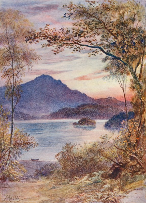 Ben Venue and the Trossachs (barevná litografie) od John (after) MacWhirter