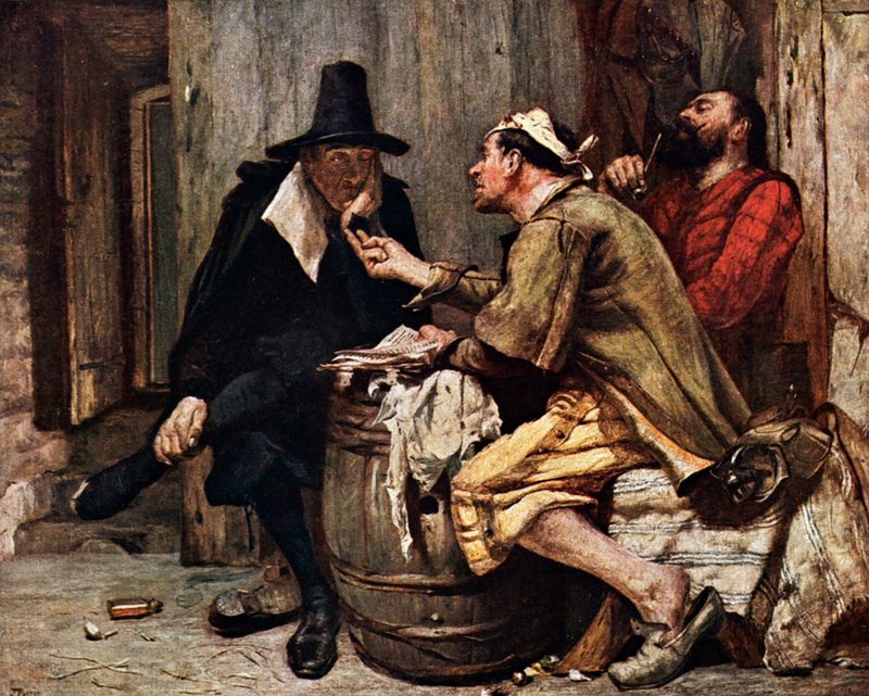 Cromwellovi svatí (barevná litografie) od John (after) Pettie