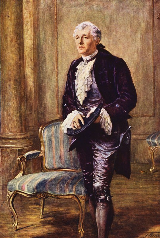 Portrét sira Charlese Wyndhama jako Davida Garricka (barevná litografie) od John (after) Pettie