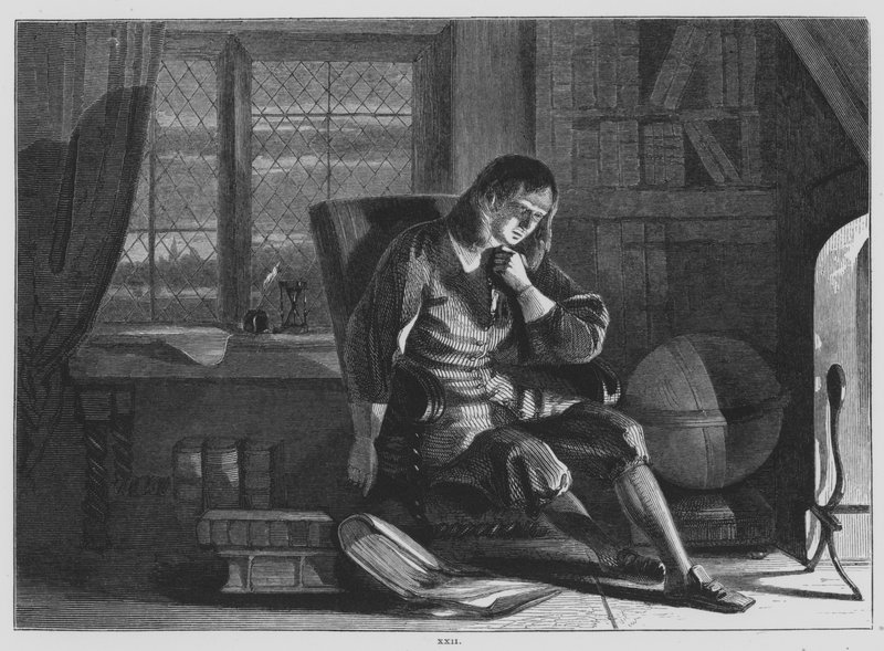 John Milton, The Pensive (rytina) od John (after) Phillip