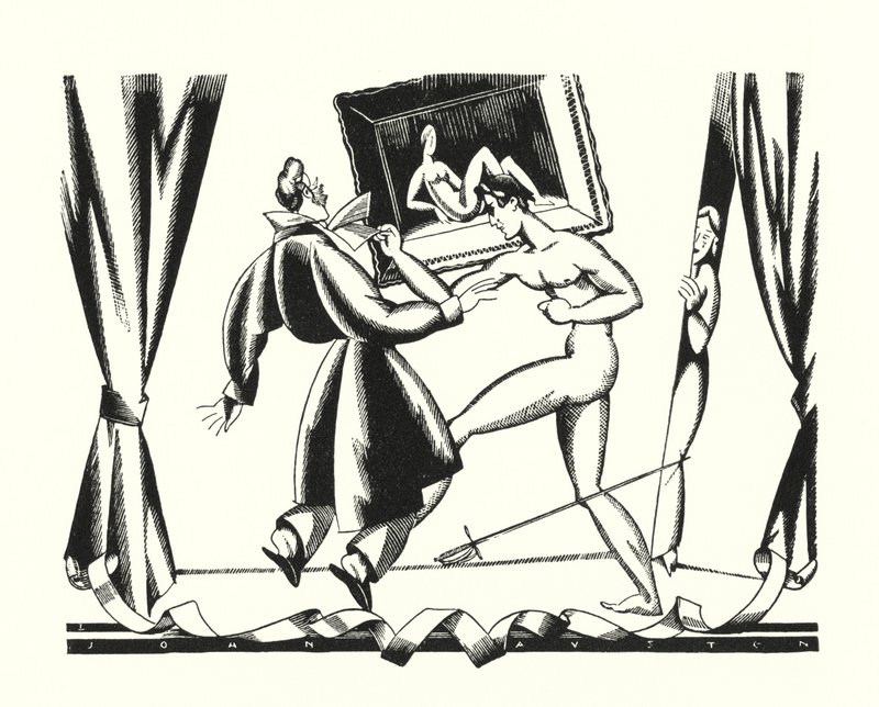 Ilustrace pro Dona Juana od Lorda Byrona (litho) od John Austen
