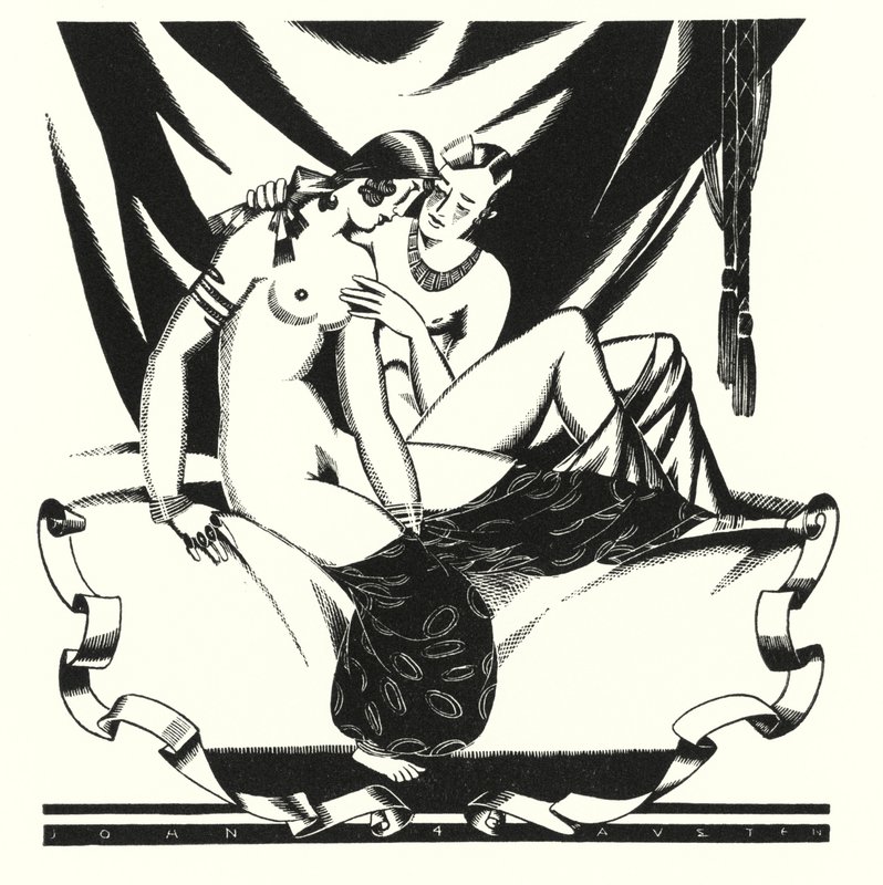 Ilustrace pro Dona Juana od Lorda Byrona (litho) od John Austen