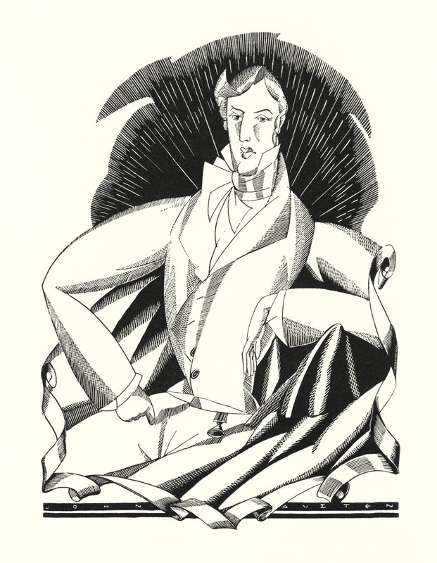 Ilustrace pro Dona Juana od Lorda Byrona (litho) od John Austen