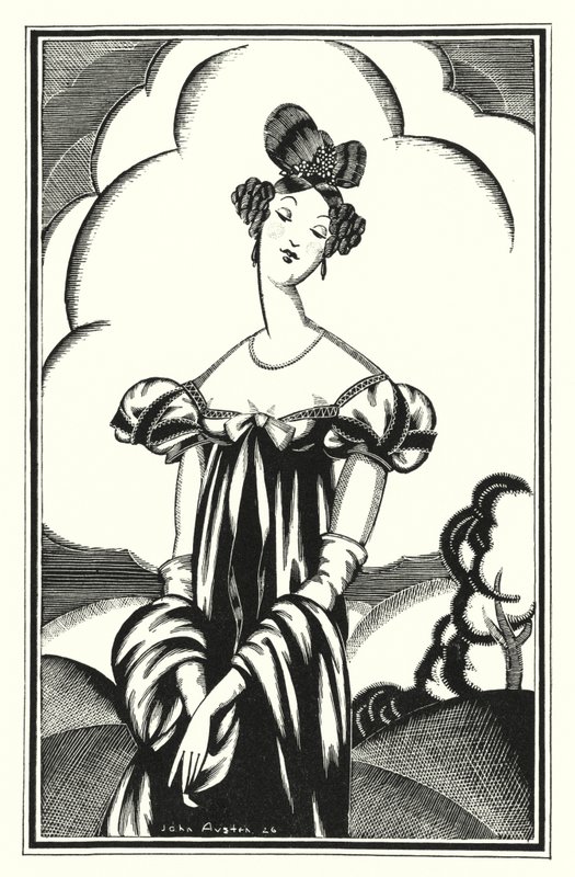 Ilustrace pro Don Juan od Lorda Byrona: Aurora Raby, mladá hvězda (litho) od John Austen