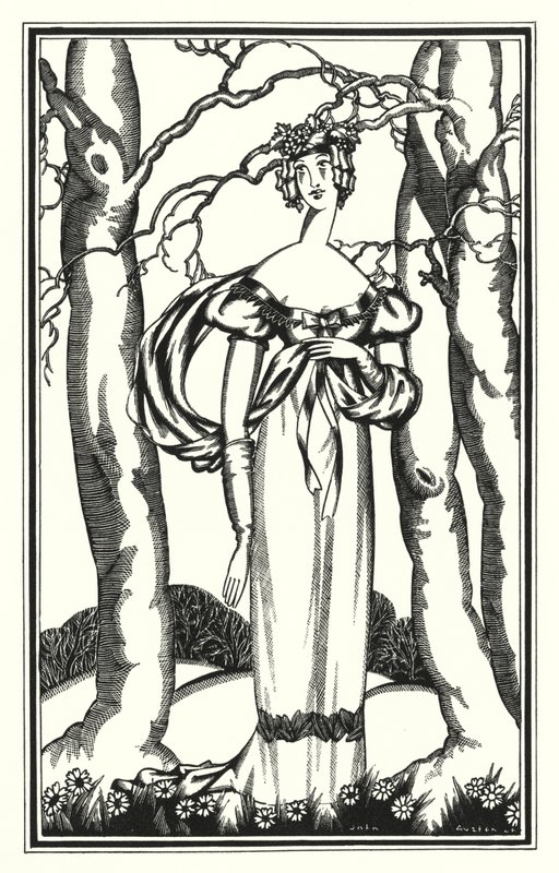 Ilustrace pro Dona Juana od Lorda Byrona: Lady Adeline, můj Dian Efezských (litho) od John Austen