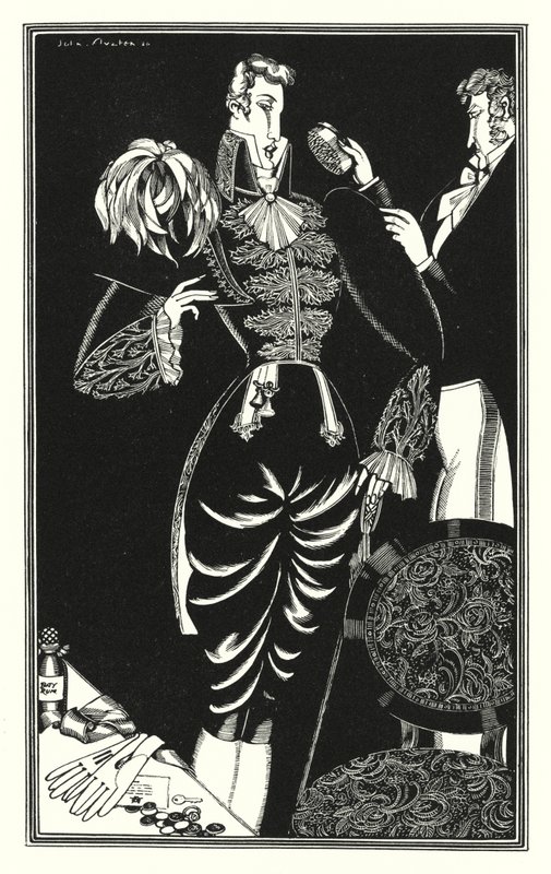 Ilustrace pro Dona Juana od Lorda Byrona: Vytvořeno mládím, slávou a armádním krejčím (litho) od John Austen