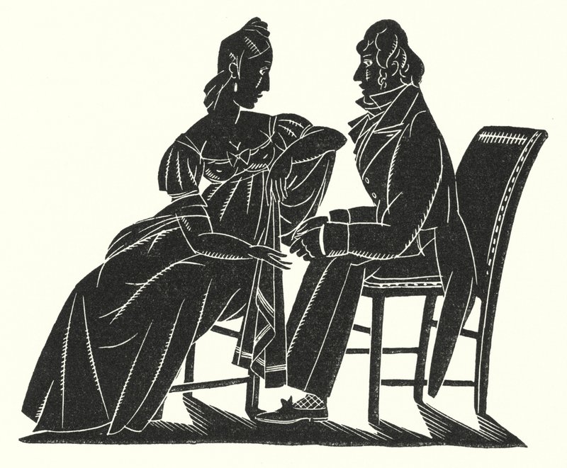 Ilustrace pro Madame Bovary od Gustava Flauberta (litho) od John Austen