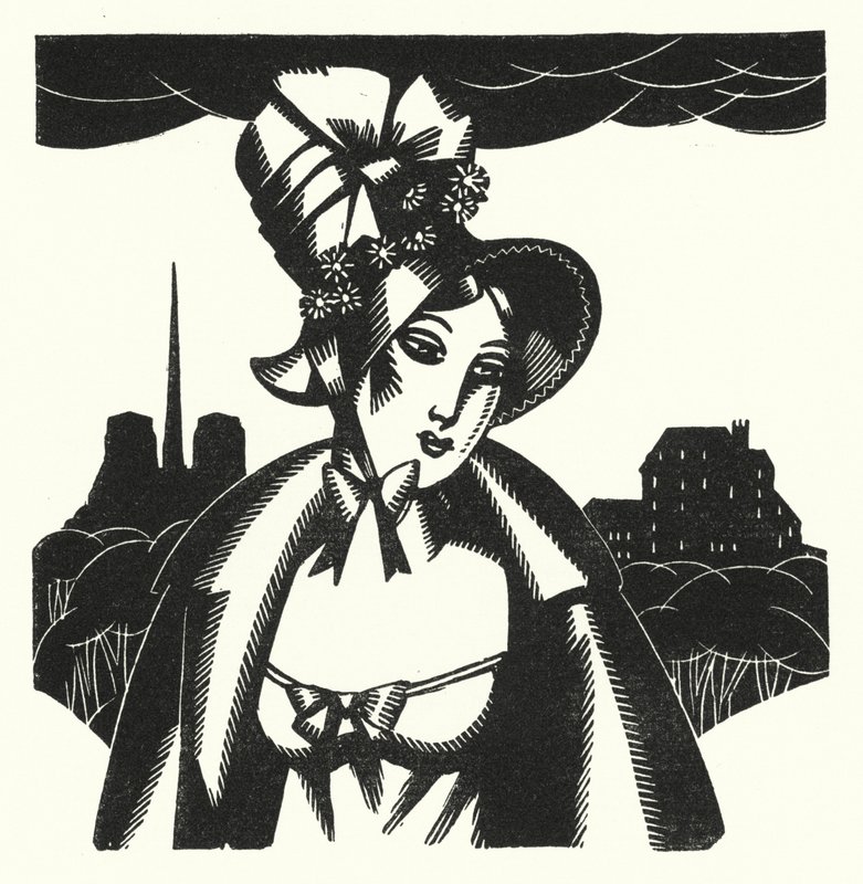 Ilustrace pro Madame Bovary od Gustava Flauberta (litho) od John Austen