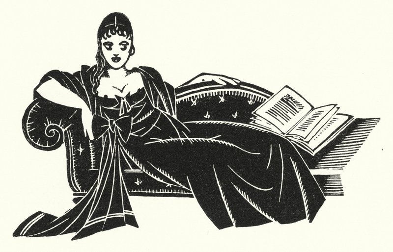 Ilustrace pro Madame Bovary od Gustava Flauberta (litho) od John Austen
