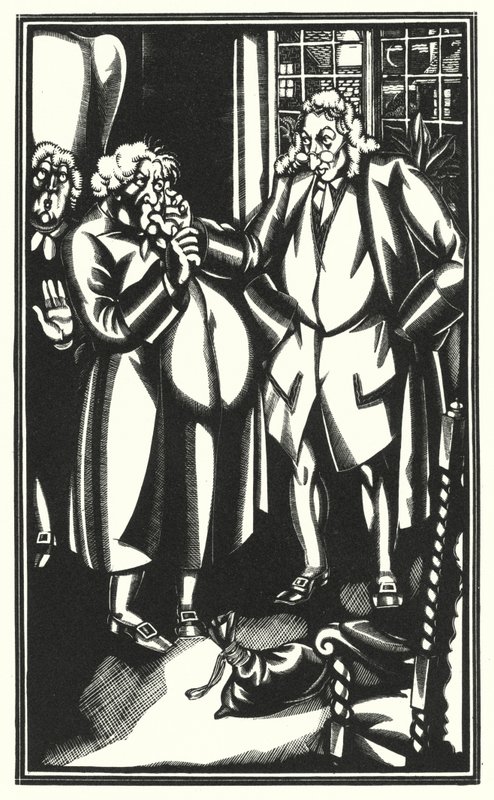 Ilustrace pro Tristram Shandy od Laurence Sterne (litho) od John Austen