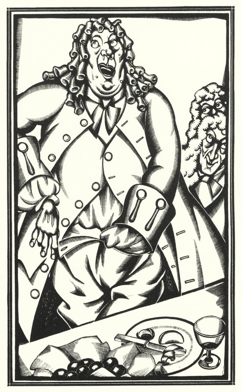 Ilustrace pro Tristram Shandy od Laurence Sterne (litho) od John Austen