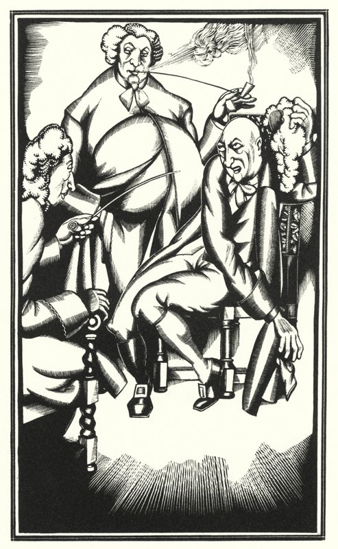 Ilustrace pro Tristram Shandy od Laurence Sterne (litho) od John Austen