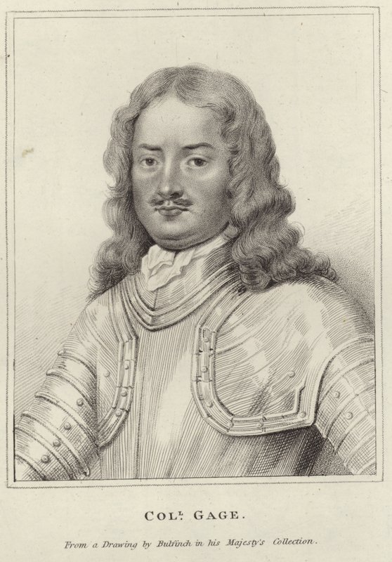 Rytina portrétu sira Henryho Gage od John Bulfinch