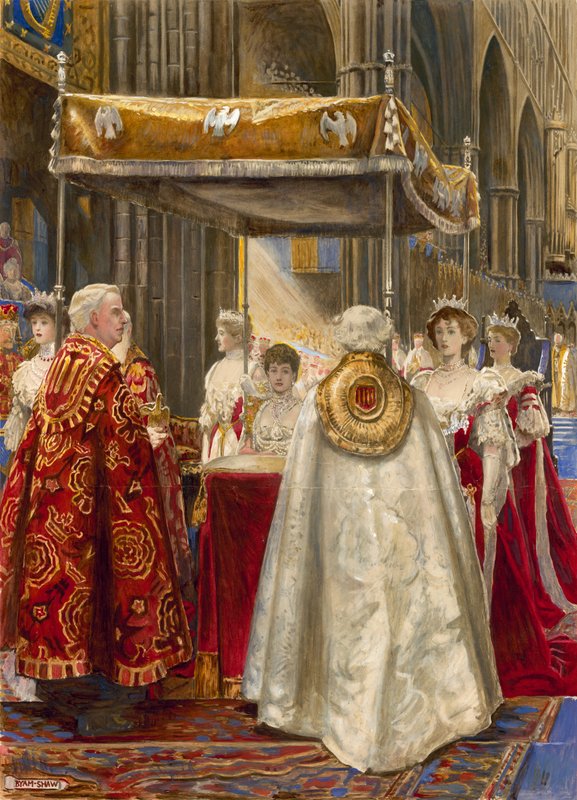 Korunovace krále Edwarda VII a královny Alexandry, 1904 od John Byam Liston Shaw