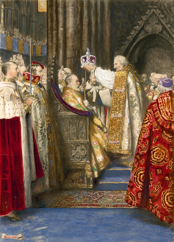 Korunovace krále Edwarda VII a královny Alexandry, 1904 od John Byam Liston Shaw