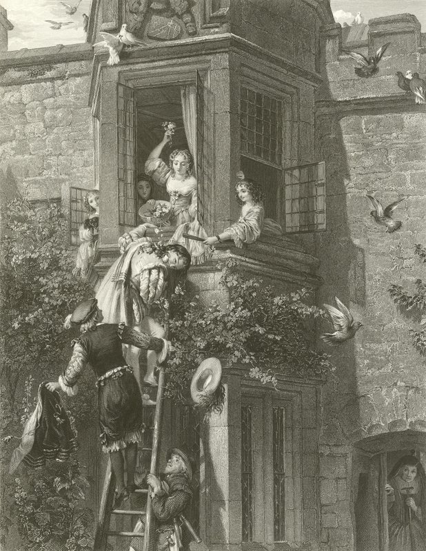Útok a obrana od John Callcott Horsley