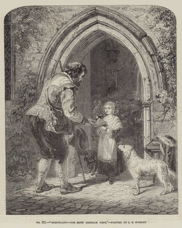 Pohostinství, Mote, Ightham, Kent od John Callcott Horsley