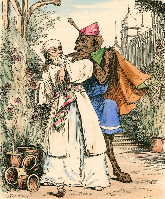 Obchodník trhající růži pro krásu od John Callcott Horsley