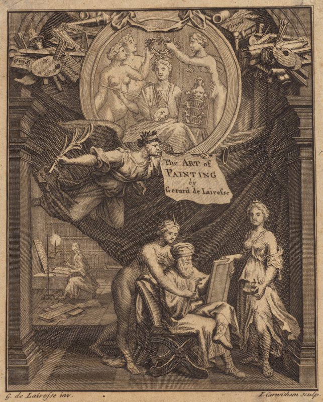 Titulní strana Umění malby od Gerarda de Laisse od John Carwitham