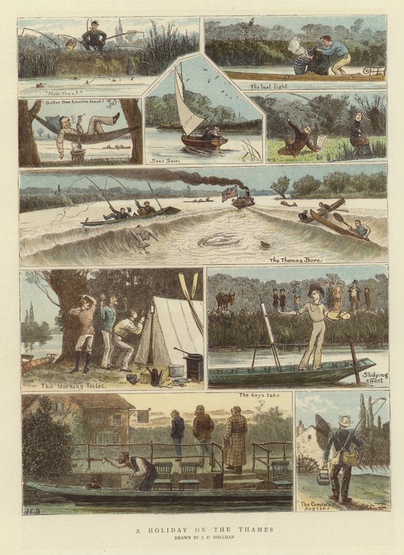 Dovolená na Temži od John Charles Dollman