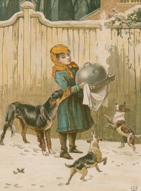 Vánoční večeře v ohrožení od John Charles Dollman