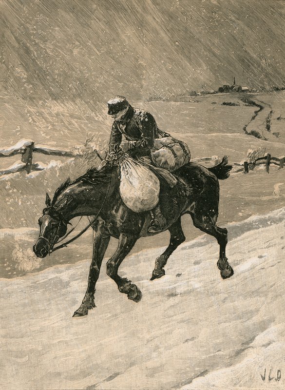 Vánoční pošťák od John Charles Dollman