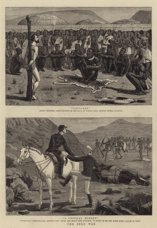 Válka Zuluů od John Charles Dollman