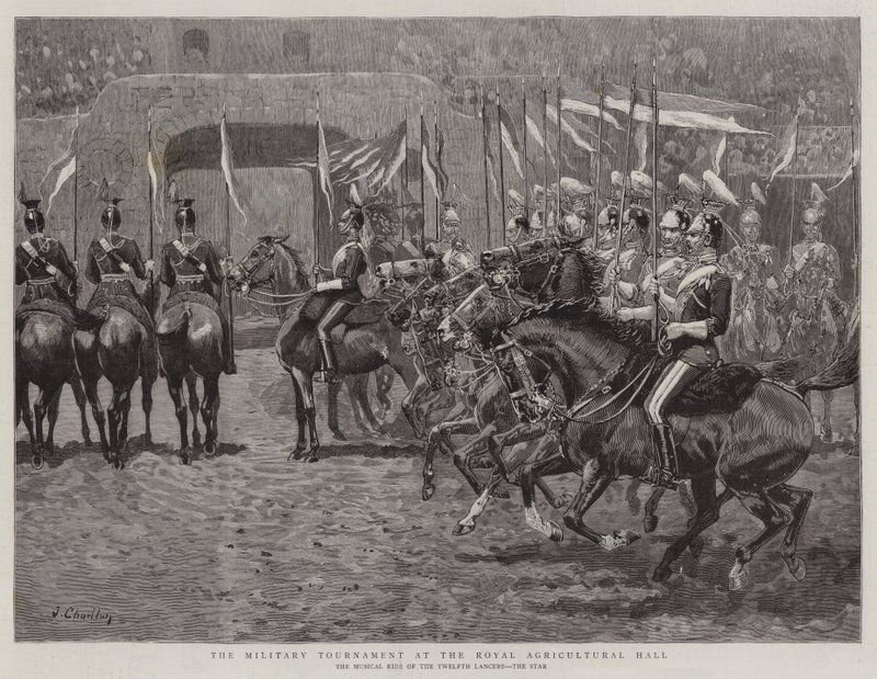 Vojenský turnaj v Royal Agricultural Hall od John Charlton