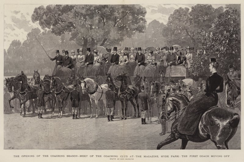 Zahájení trenérské sezóny, setkání trenérského klubu v časopise, Hyde Park, první odjezd trenéra od John Charlton