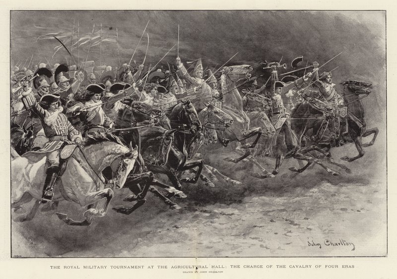 Královský vojenský turnaj v Zemědělské hale, Charge of the Cavalry of Four Eras. od John Charlton