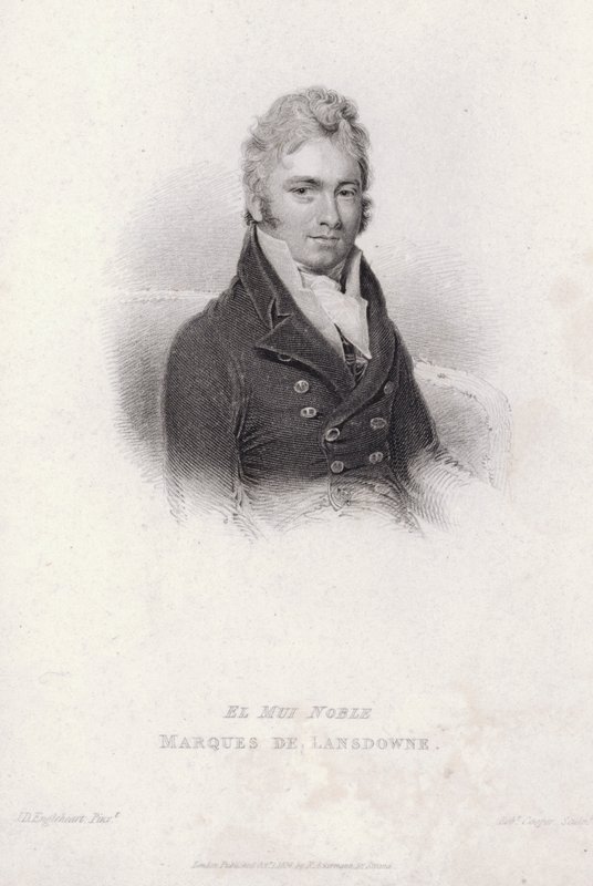 Henry Petty-Fitzmaurice, 3. markýz z Lansdowne, anglický whigský politik, ministr vnitra a kancléř státní pokladny (rytina) od John Cox Dillman (after) Engleheart