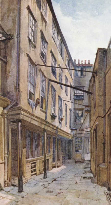 Ztracený Londýn: (barevná litografie) od John Crowther