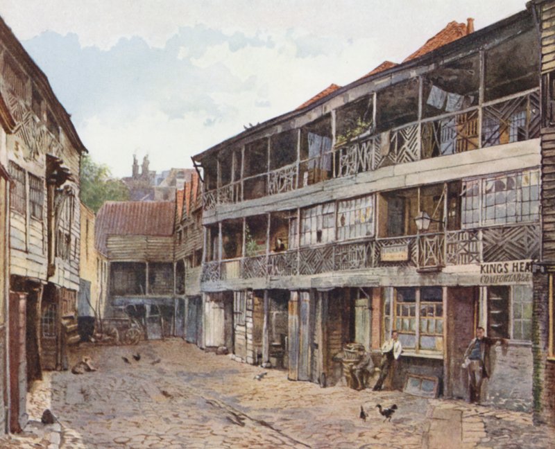 Ztracený Londýn: (barevná litografie) od John Crowther