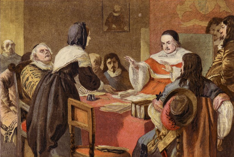 Manželka Johna Bunyana prosí sira Matthewa Halea o propuštění svého manžela z bedfordské věznice (chromolitho) od John Dawson Watson