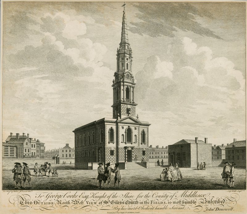 Severozápadní pohled na St Giles