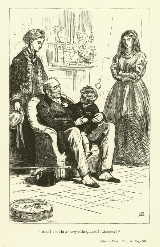 Ilustrace pro Phinease Finna od Anthony Trollope (rytina) od John Everett (after) Millais