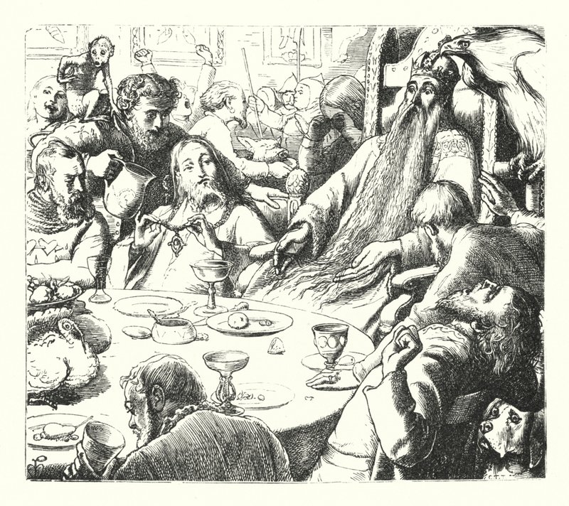 Denní sen (rytina) od John Everett (after) Millais