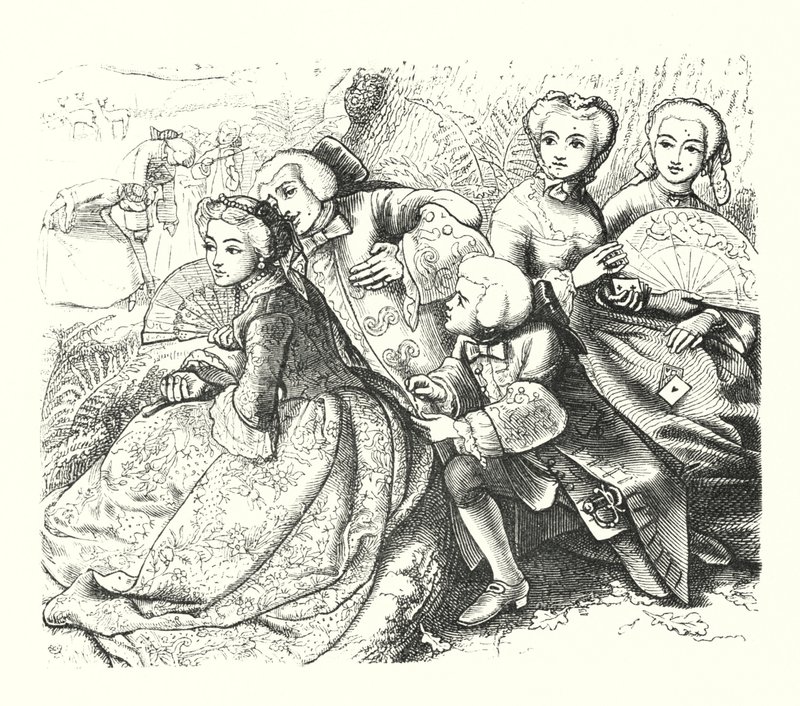 Mluvící dub (rytina) od John Everett (after) Millais