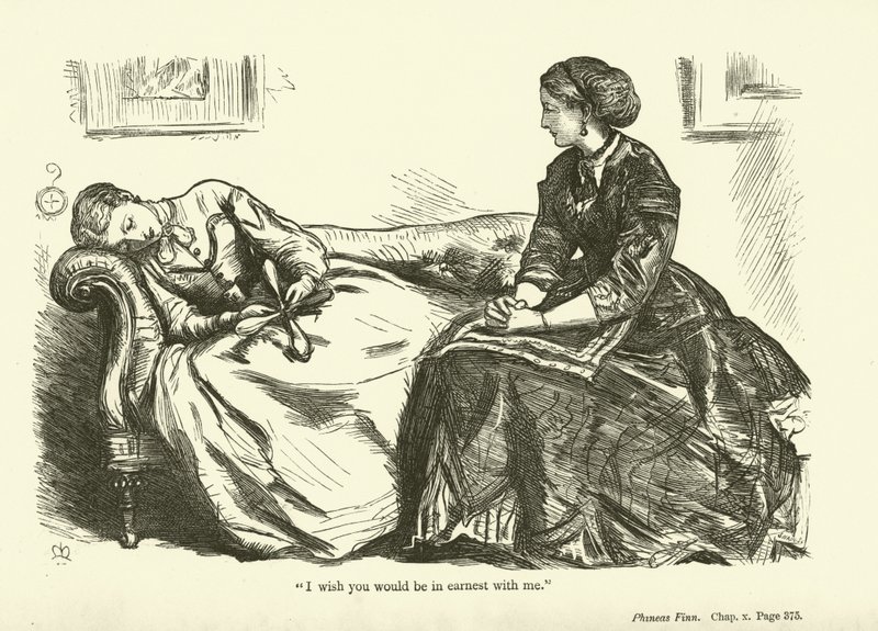 Ilustrace pro Phinease Finna od Anthony Trollope od John Everett Millais