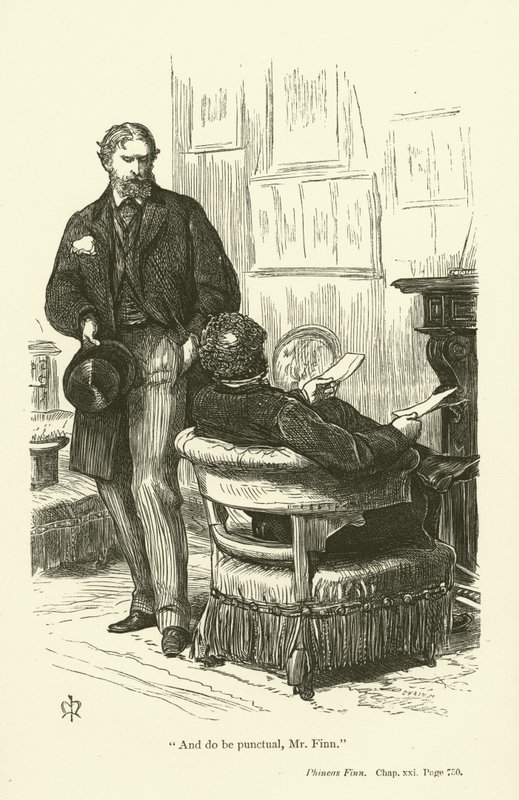 Ilustrace pro Phinease Finna od Anthony Trollope od John Everett Millais