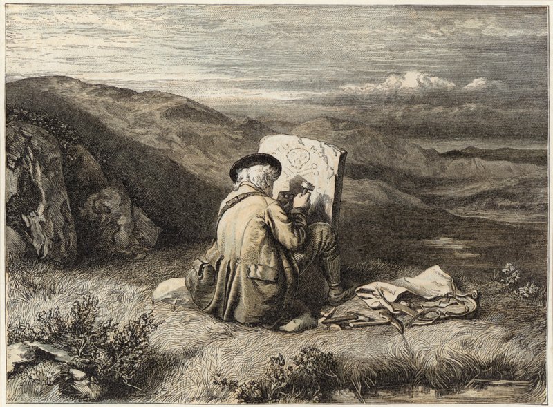 Stará úmrtnost (chromolitho) od John Faed