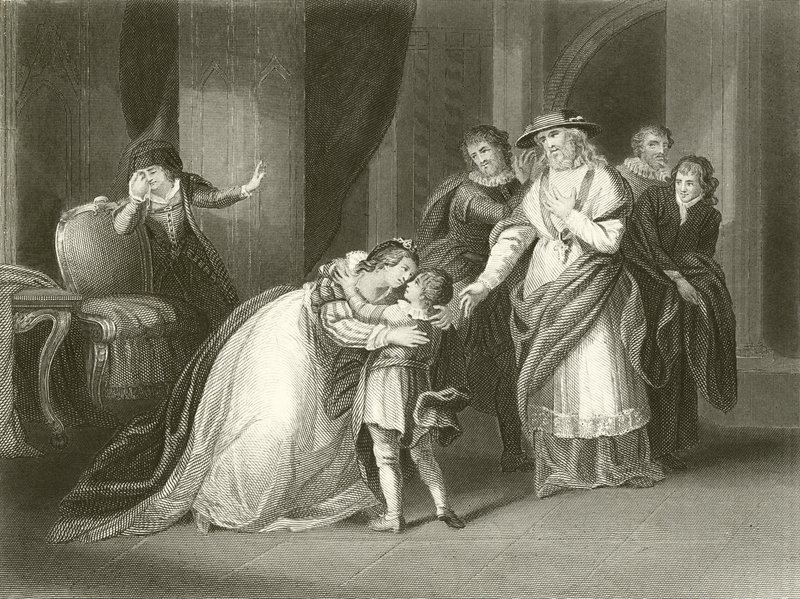 Alžběta královna Eduarda IV. se loučí se svým synem vévodou z Yorku od John Francis Rigaud