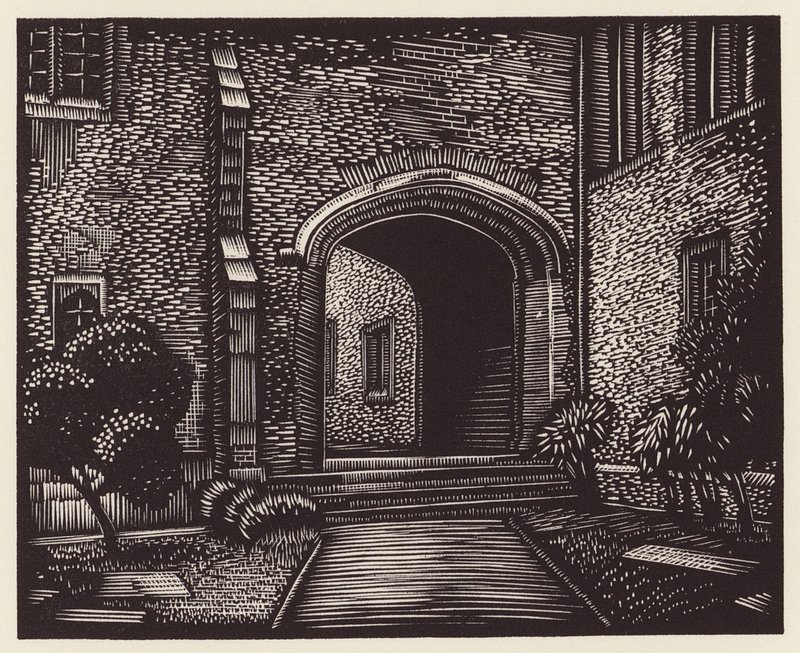Cambridge: Benedikta (dřevoryt). od John Frederick Greenwood