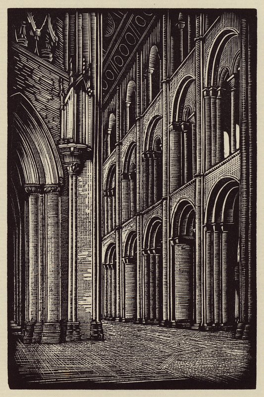 Elyská katedrála: (dřevoryt) od John Frederick Greenwood