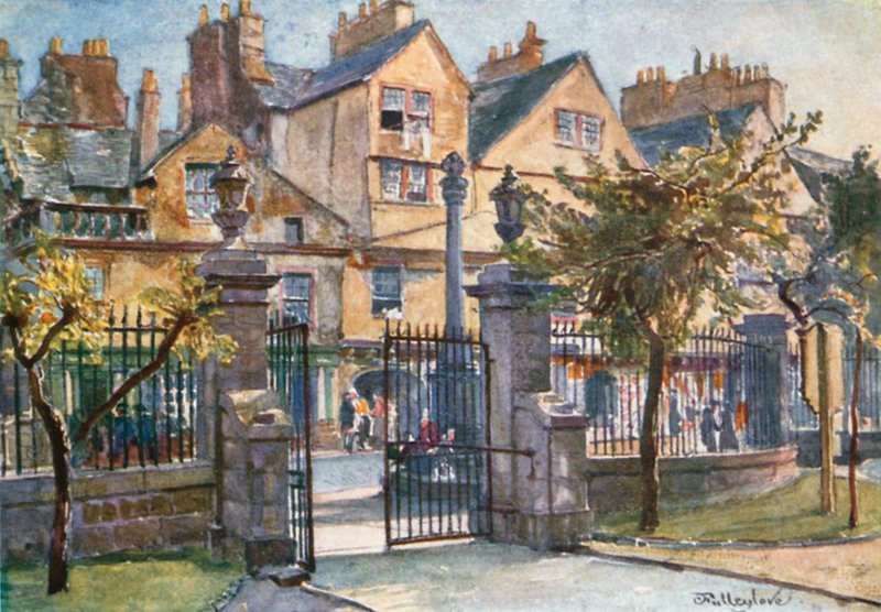 Staré domy v Canongate od John Fulleylove