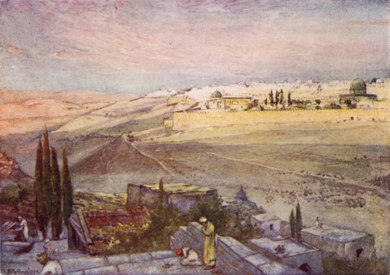 Východ slunce z Olivetské hory od John Fulleylove