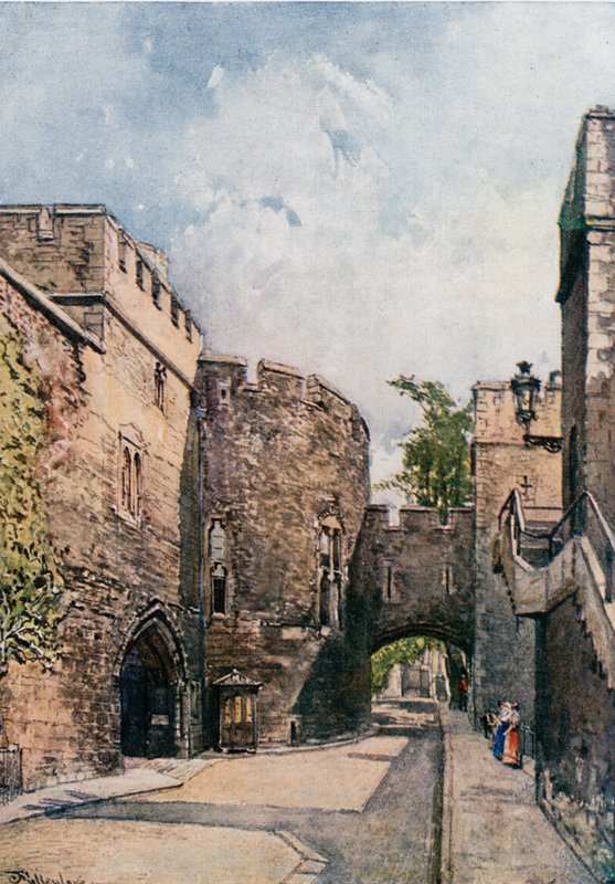 Bloody Tower and Jewel House (Wakefield Tower), při pohledu na východ od John Fulleylove