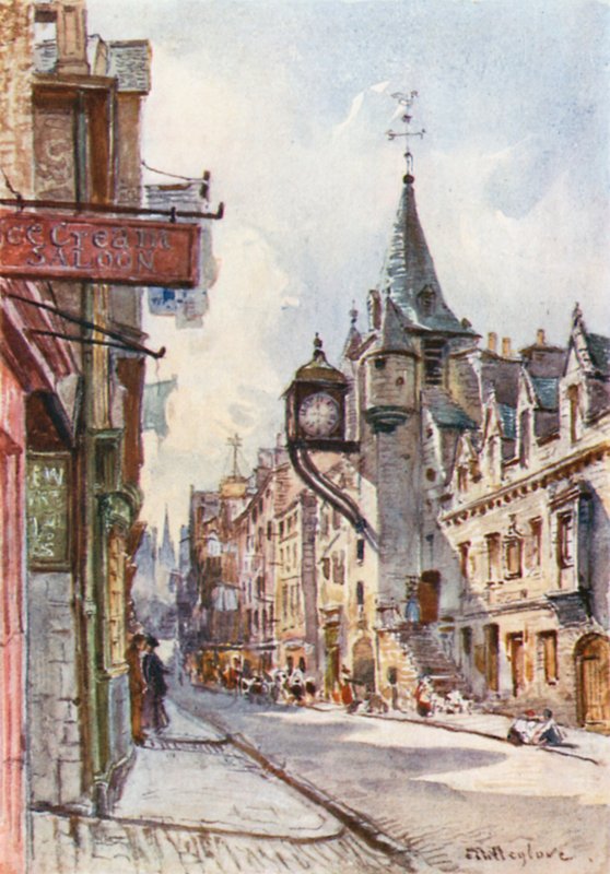 Canongate Tolbooth při pohledu na západ od John Fulleylove