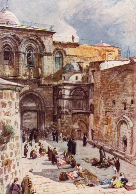 Přednádvoří kostela Božího hrobu (barva lito) od John Fulleylove